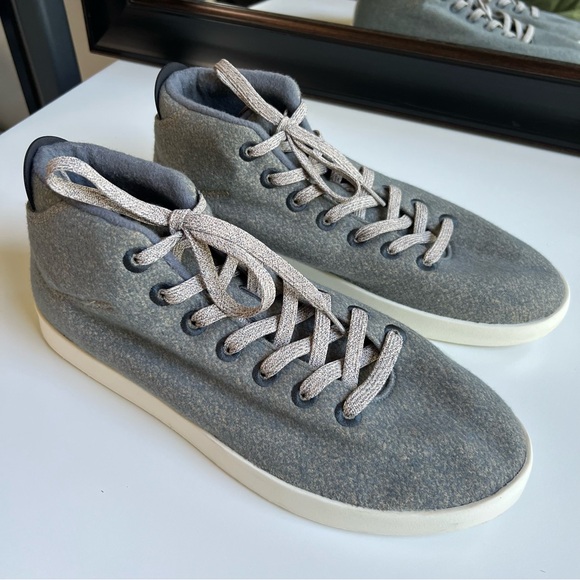 Allbirds Wool Gray Piper Mids Lace Up Casual Shoes - Picture 1 of 13